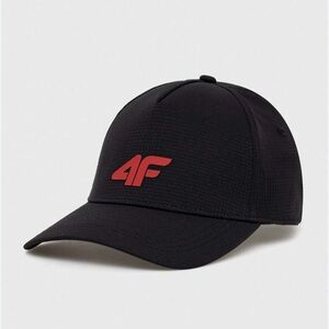 Black and Red Logo Cap